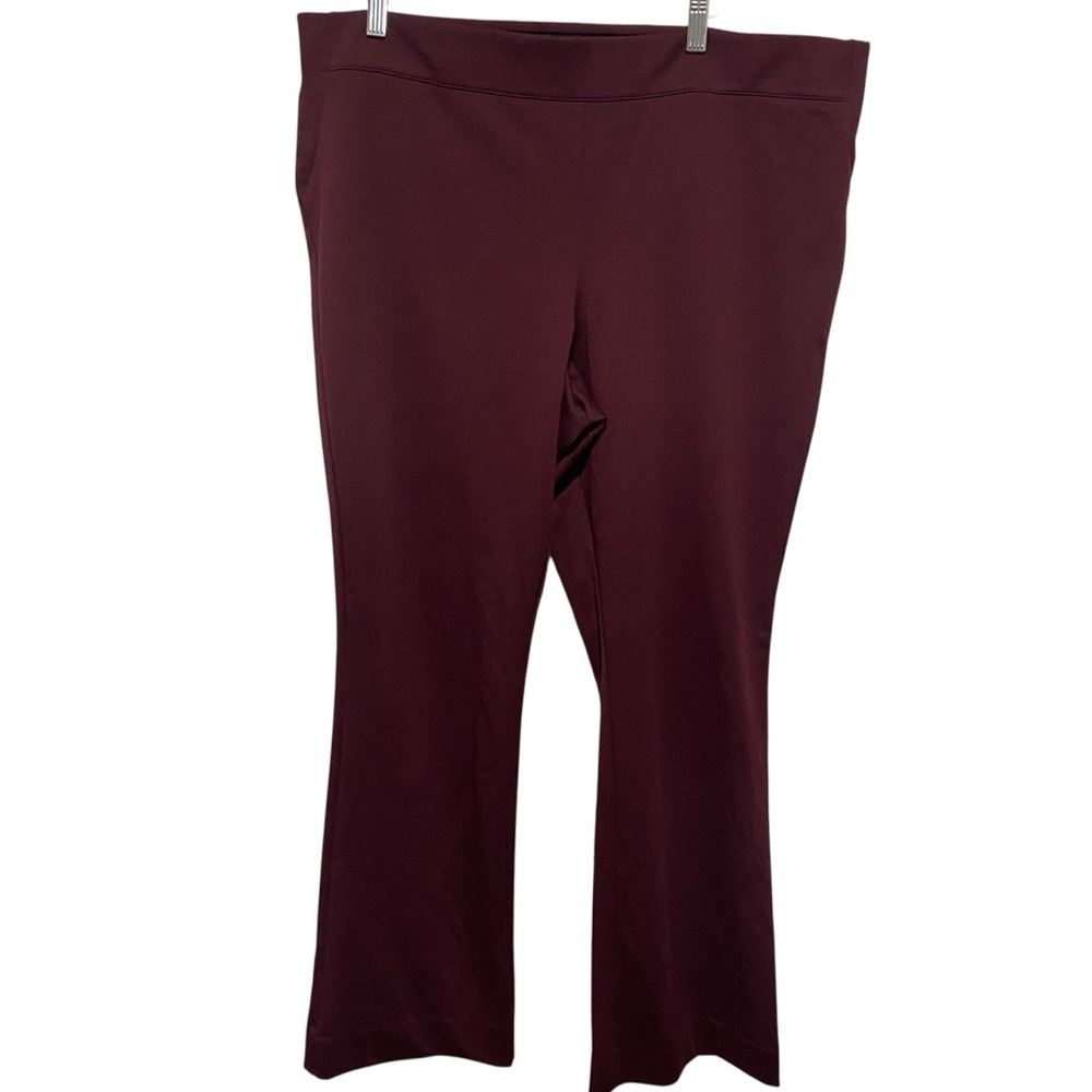 Simply Vera VeraWang Women’s Maroon Bootcut Dress Pants Size XXL